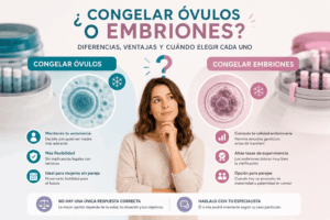 Congelar óvulos o embriones diferencias